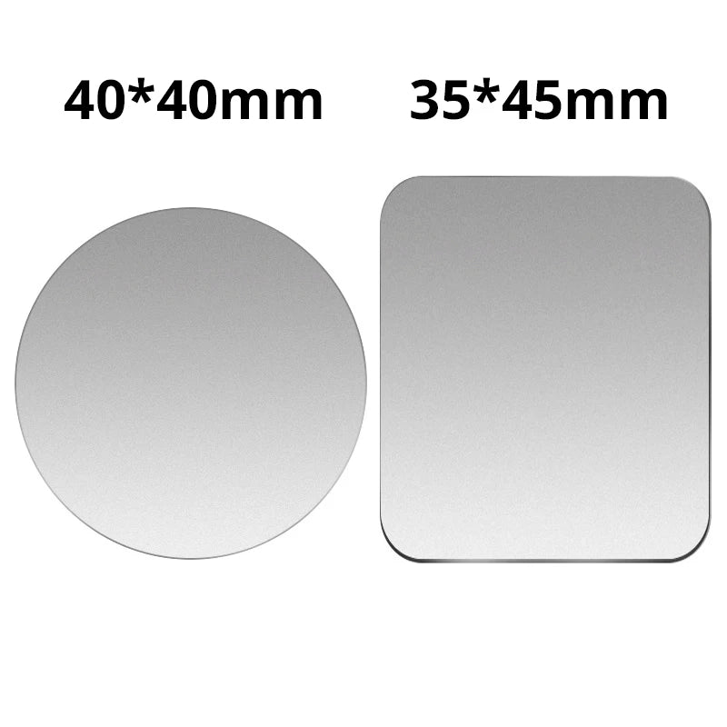 Metal Plate For Car Phone Holder Magnetic Universal Iron Sheet Disk Sticker Mount Mobile Phone Magnet Stand For IPhone