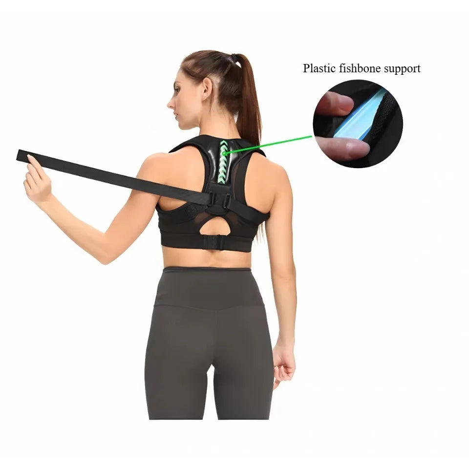 Adjustable Back Shoulder Posture Corrector Belt Clavicle Spine Support Reshape Your Body Home Office Sport Upper Back Neck Brace