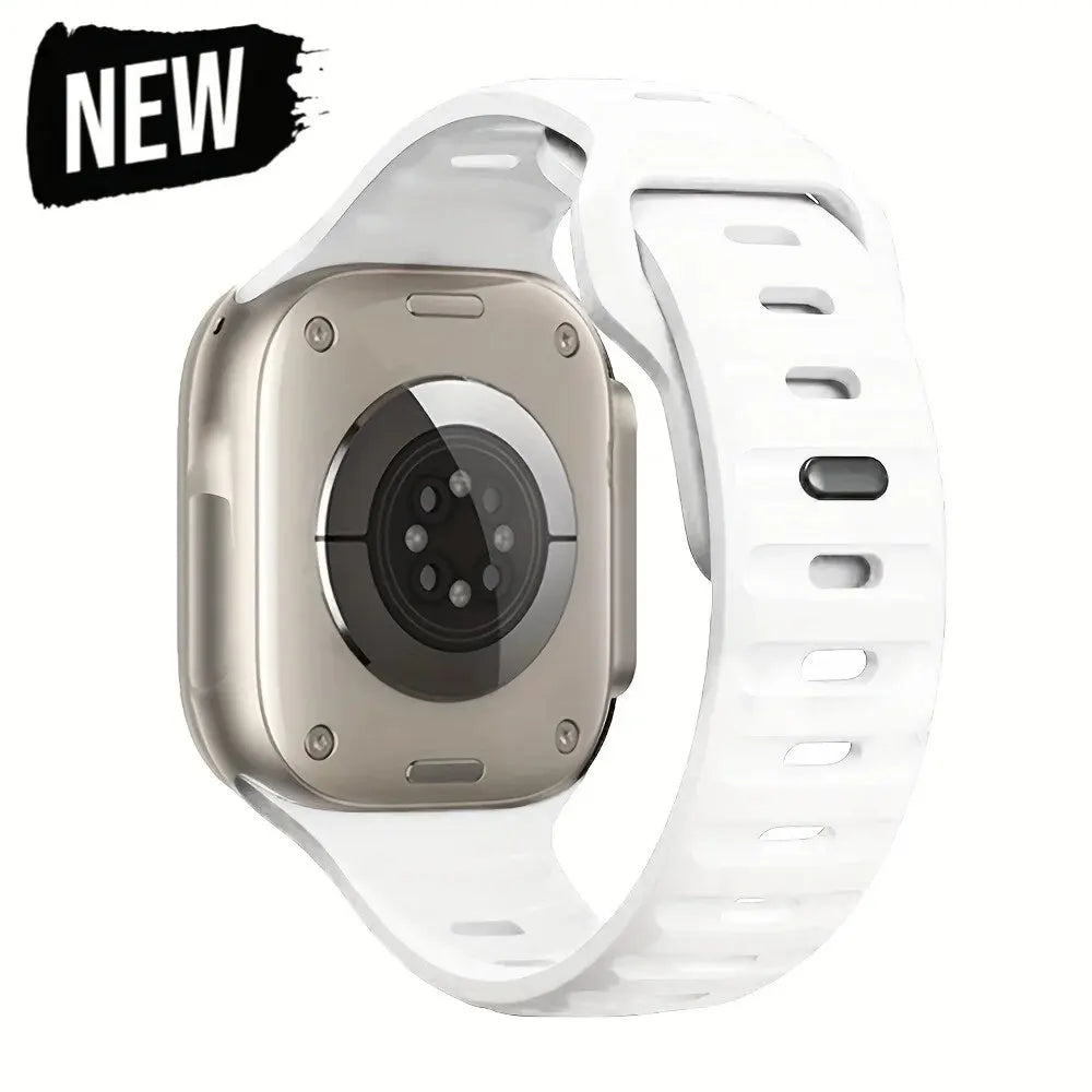 Soft Silicone Strap For Apple Watch Band Ultra 49mm 44mm 45mm 42mm 41mm 42mm 38mm Sport Watchband IWatch Serise 9 8 7 6 Bracelet