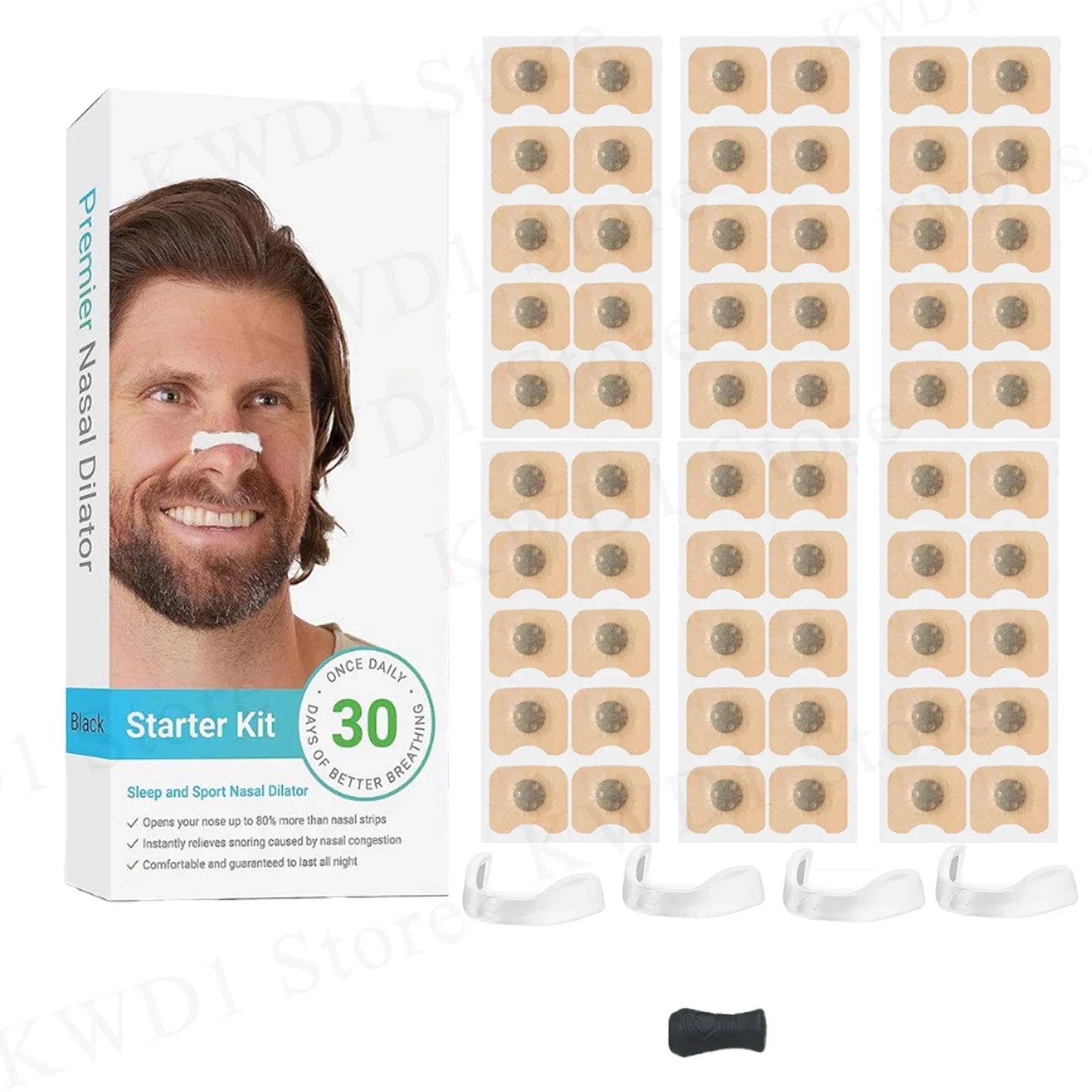 Nose Strips Magnetic Nasal Breathing Nose Dilators Nasal Strips Nasal Clip Anti Snoring Improve Sleeping Aid Preventing Snoring