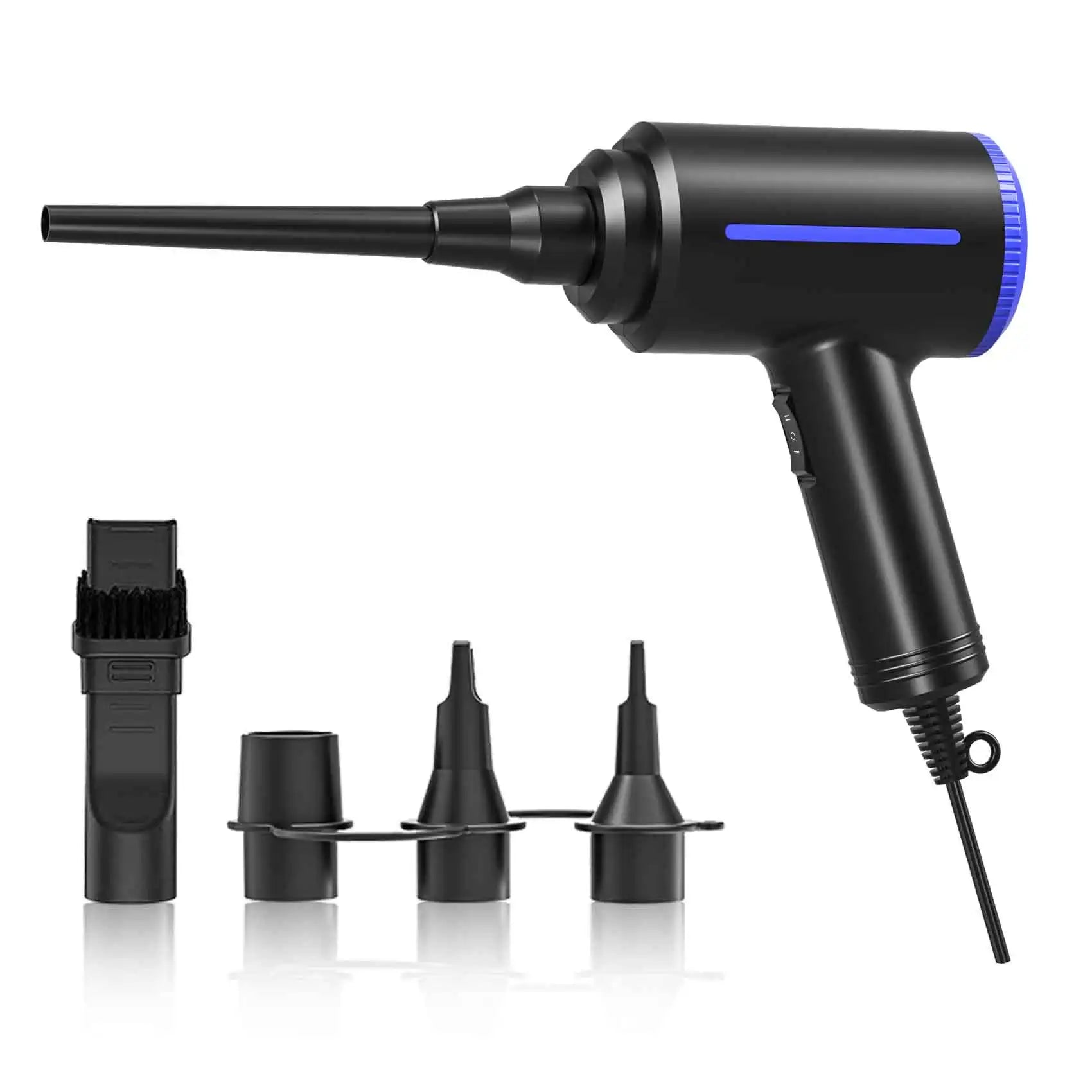 500W Electric Air Duster, Air Blower Replaces Canned Air Spray for PC Computer Keyboard Cleaner Compressed Air Can Duster