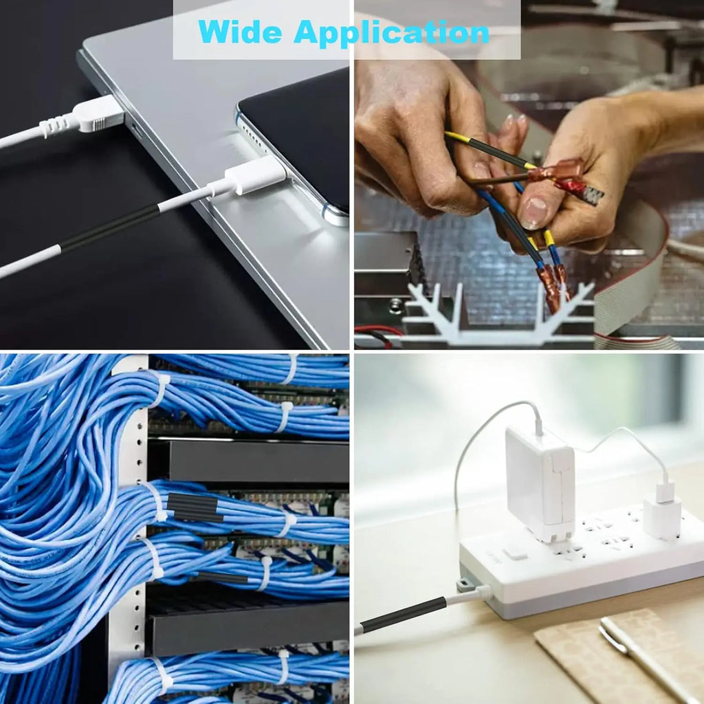 127Pcs Heat Shrink Tube Sleeving Tubing Assortment Kit Electrical Connection Electrical Wire Wrap Cable Waterproof Shrinkage 2:1