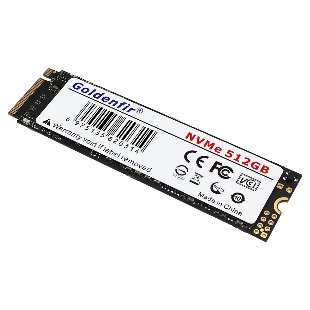 M2 SSD NVMe 256GB Goldenfir M.2 PCIe 128GB 120GB 512GB 1T Solid State Disk 2280 Internal Hard Drive for Laptop Desktop TLC/QLC