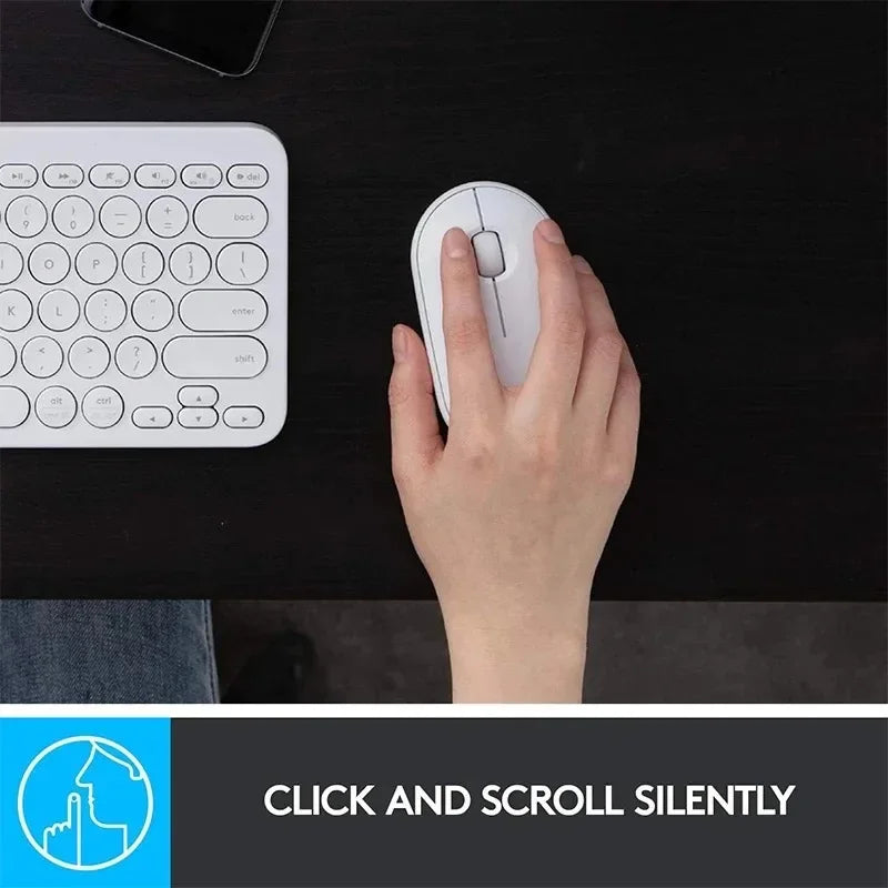 Logitech M350 - Wireless Mouse with Dual Connect, 1000 DPI, Silent Clicks, 18-Month Battery, Slim & Portable