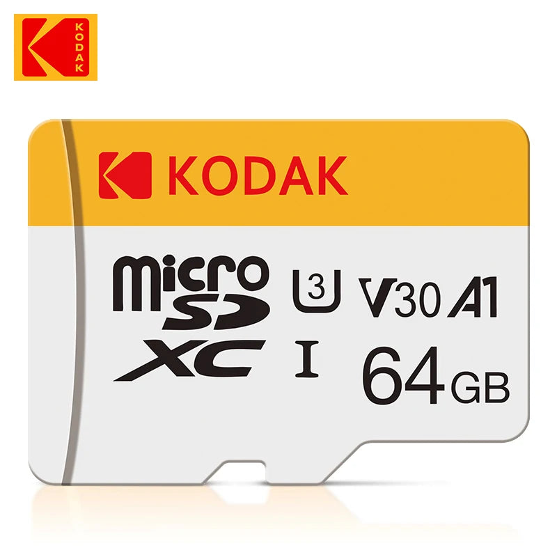 KODAK Mini Memory SD Card 256GB 128GB 64GB 32GB U3 V30 4K Full HD Micro TF Memory Flash Card for Phone/Computer/Camera