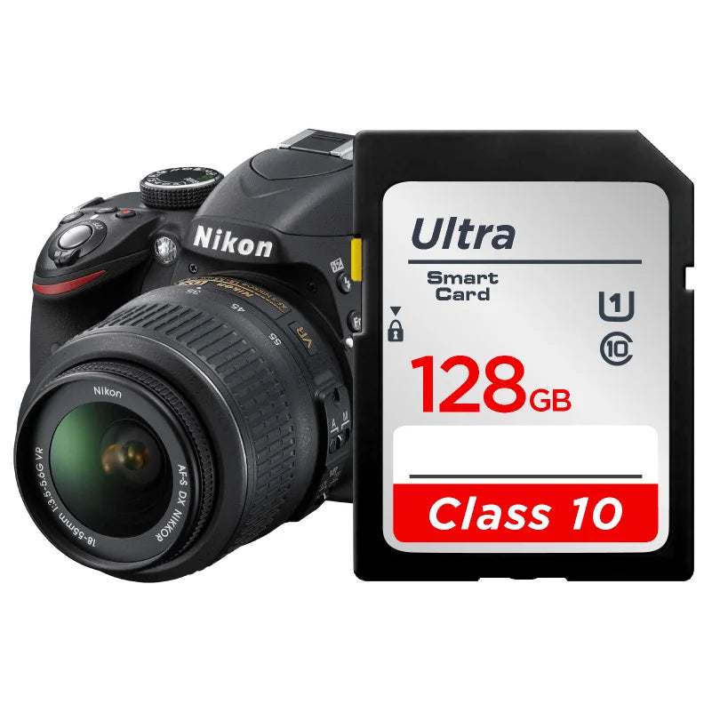 SD Card 64GB 128GB 256GB V10 16GB 32GB Normal Full Size Flash SD Memory Card High Speed for Camera