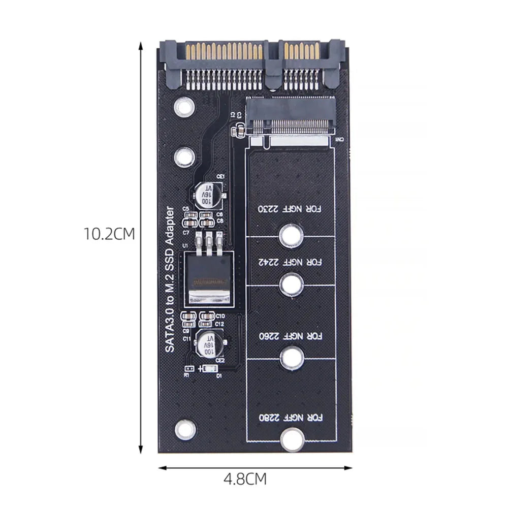 M.2 NGFF SSD To SATA 3 3.0  Adapter Card Converter B B&M Key Protocol Solid State Disk Drive 2230 2280 2242