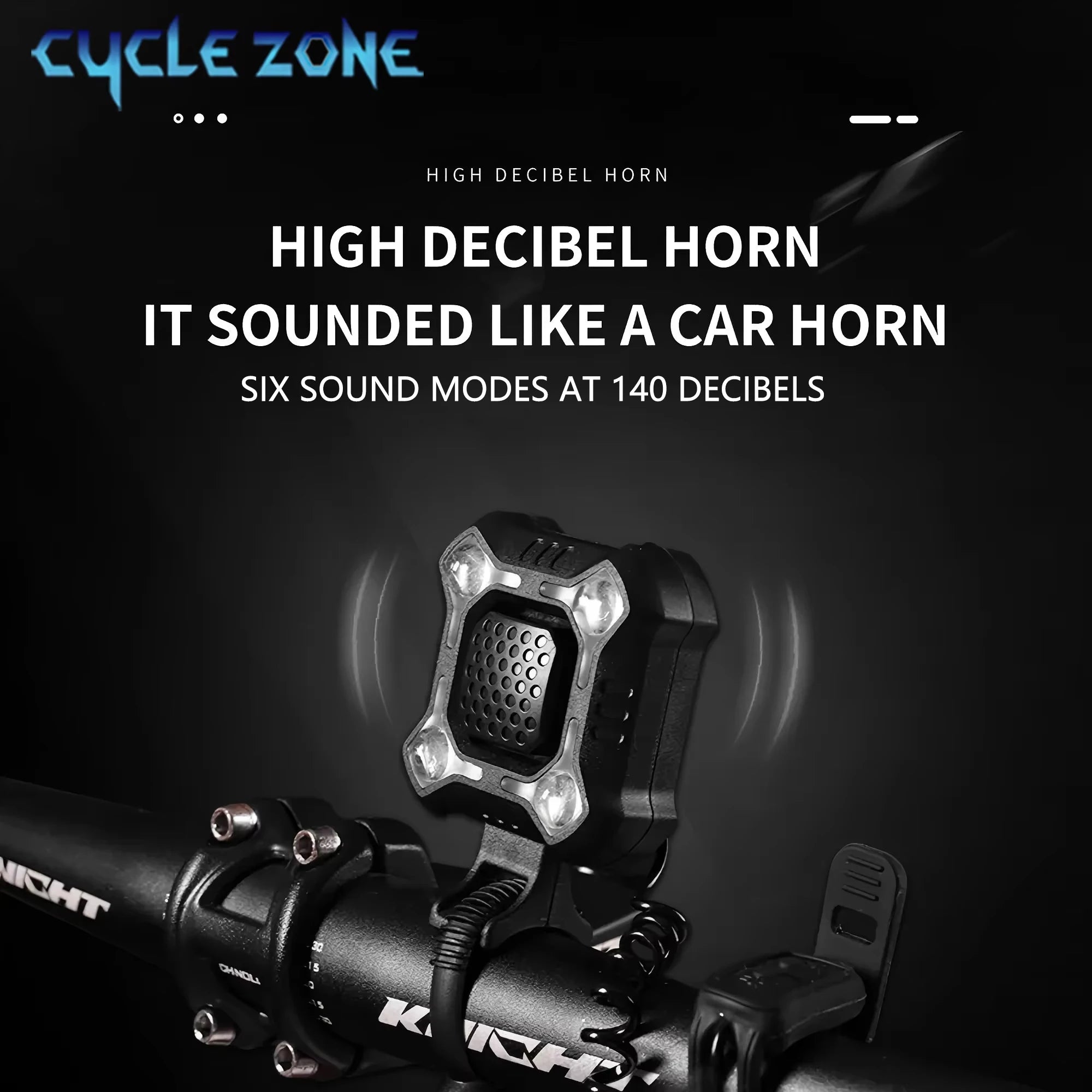 Rechargeable Bike Electronic Bell Loud Horn Warning Safety Electric Ring Bicycle Handlebar Light with Bell Cycling Accessories