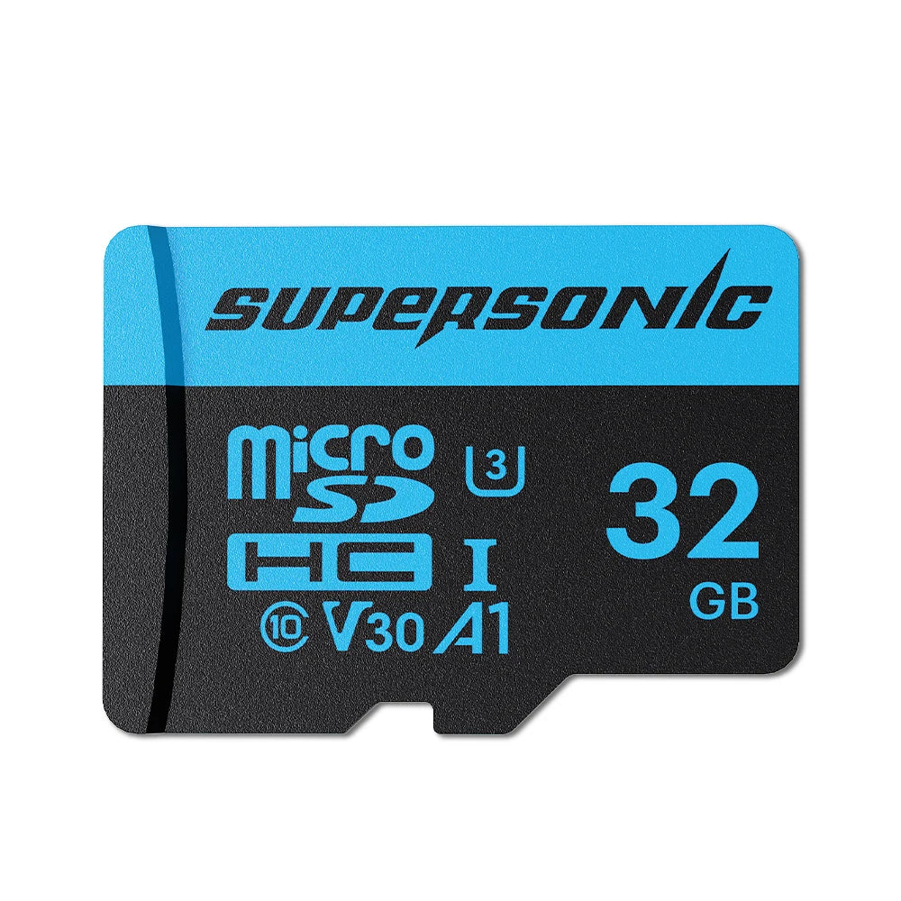 Supersonic Micro SD Card C10  32GB 64GB 128GB 256GB U3 4K High Speed Cartao De Memoria Flash Memory TF Mecard C10