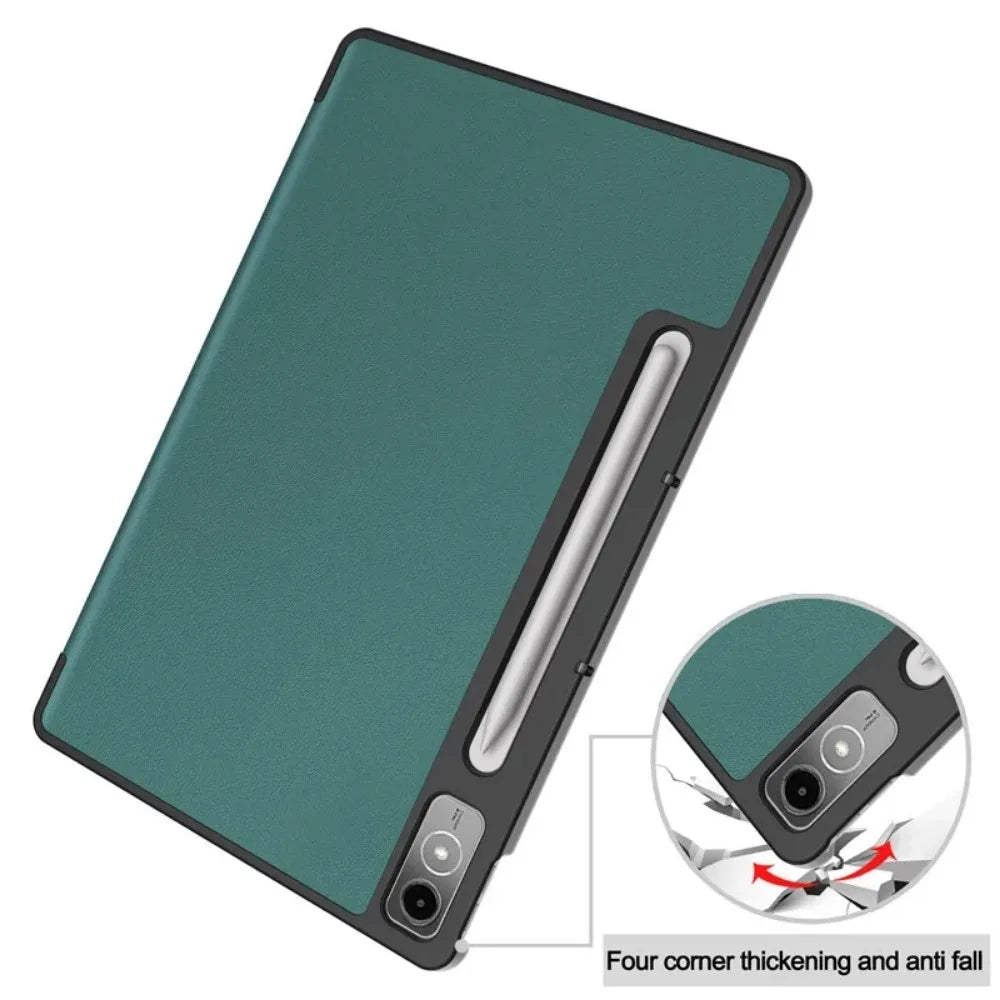 for Lenovo Xiaoxin Pad Pro 12.7 inch 2023 TB-370FU Tri-Folding Stand Smart Tablet Case For Lenovo Tab P12 Case 12 7 Cover funda