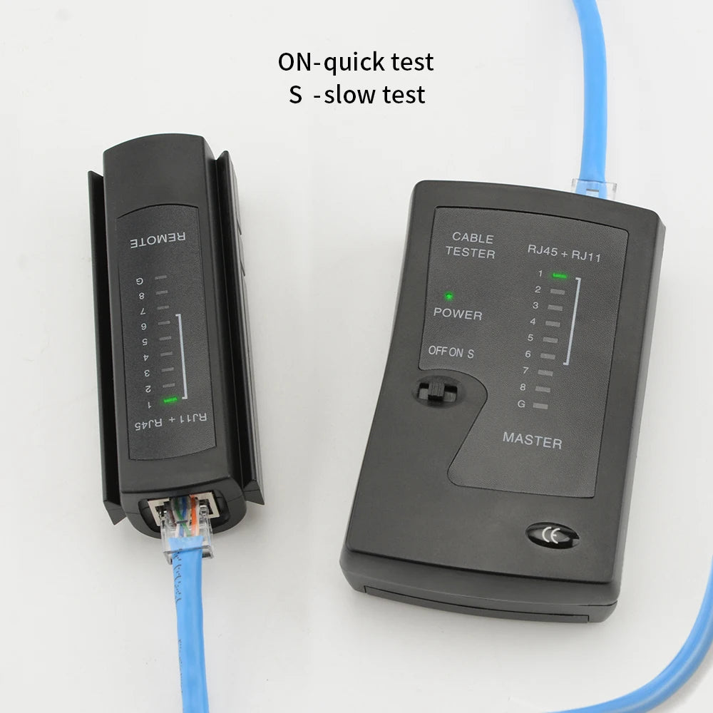 Network Ethernet Cable Tester for LAN RJ45 Cat5 Cat5e Cat6 Cat6a Cat7 UTP/Shielded Cable and RJ11 RJ12