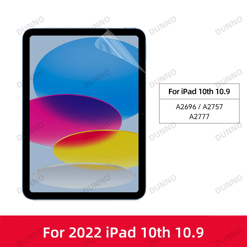 iPad Screen Protectors Paper Feel for IPad 11th A16 Pro Air 13 11 M3 M2 M4 2025 12.9 " 9 8 7 6 5 4 10 Gen Mini 7 6 5 4 3 2 1