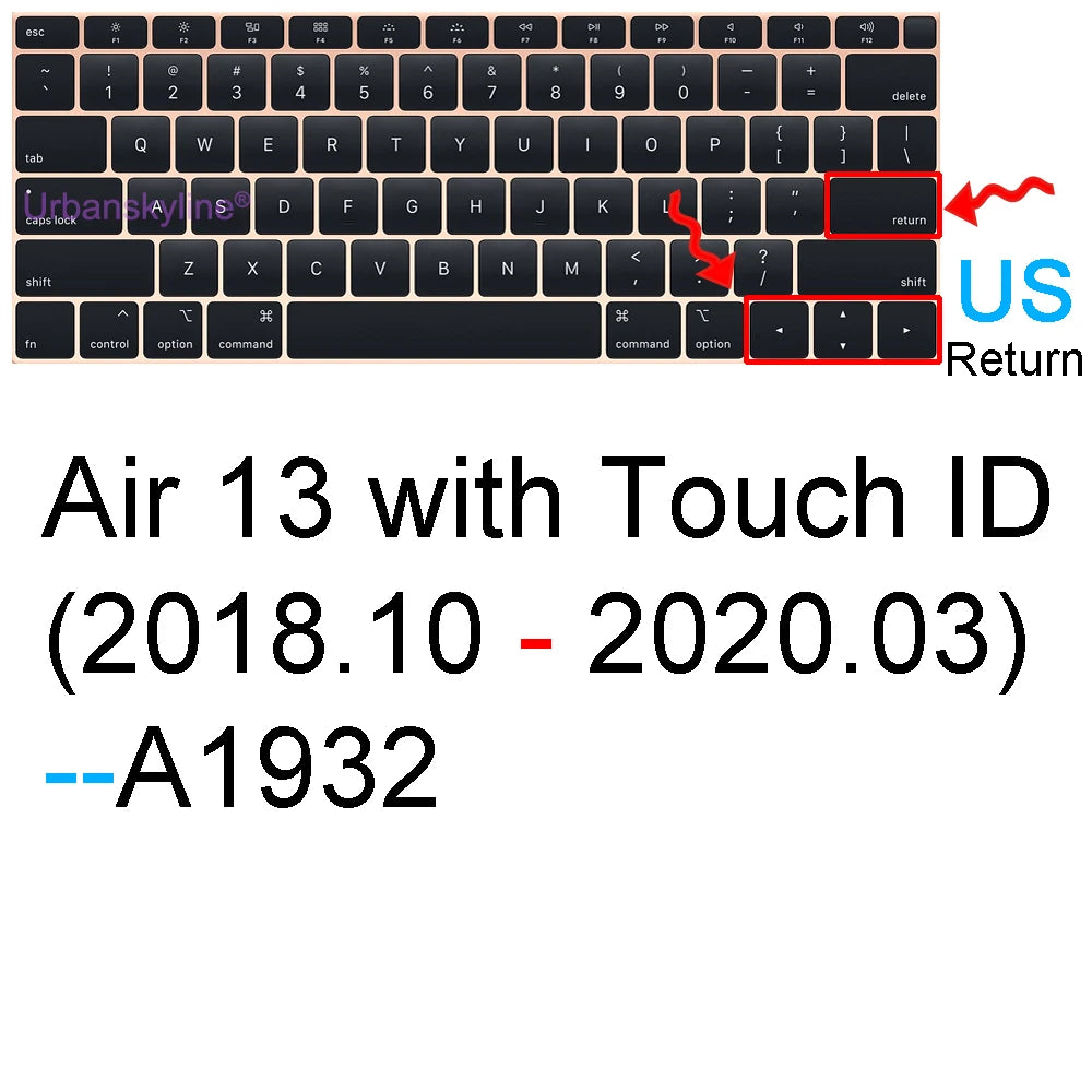 Keyboard Cover for Macbook Air 13 M3 15 Pro 14 M4 13 M2 16 Retina 11 Silicone Protector Skin Case A3113 A3114 A2681 A3240 A3241
