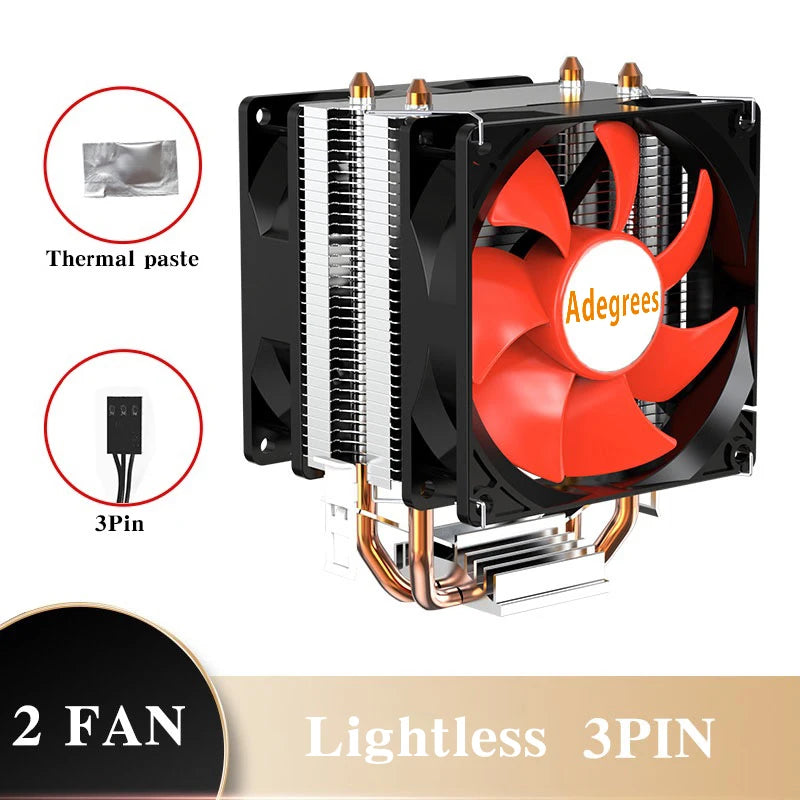 CPU Air Cooler X79 X99 3Pin/4Pin PWM Processor Cooling Fan For Intel LGA 1366 1151 1155 1200 1700 2011 AMD AM3 AM4 AM5