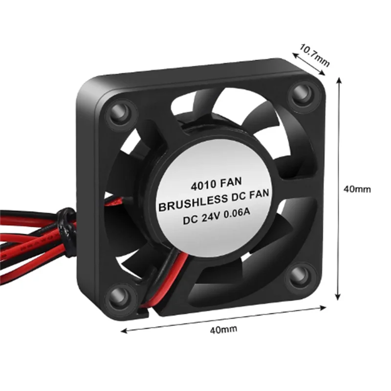 4PCS 3D Printer Cooling Fan 4010 Blower 40X40 X 10mm Hydraulic Bearing Brushless DC 12v 24v Cooling Fans for 3D Printer