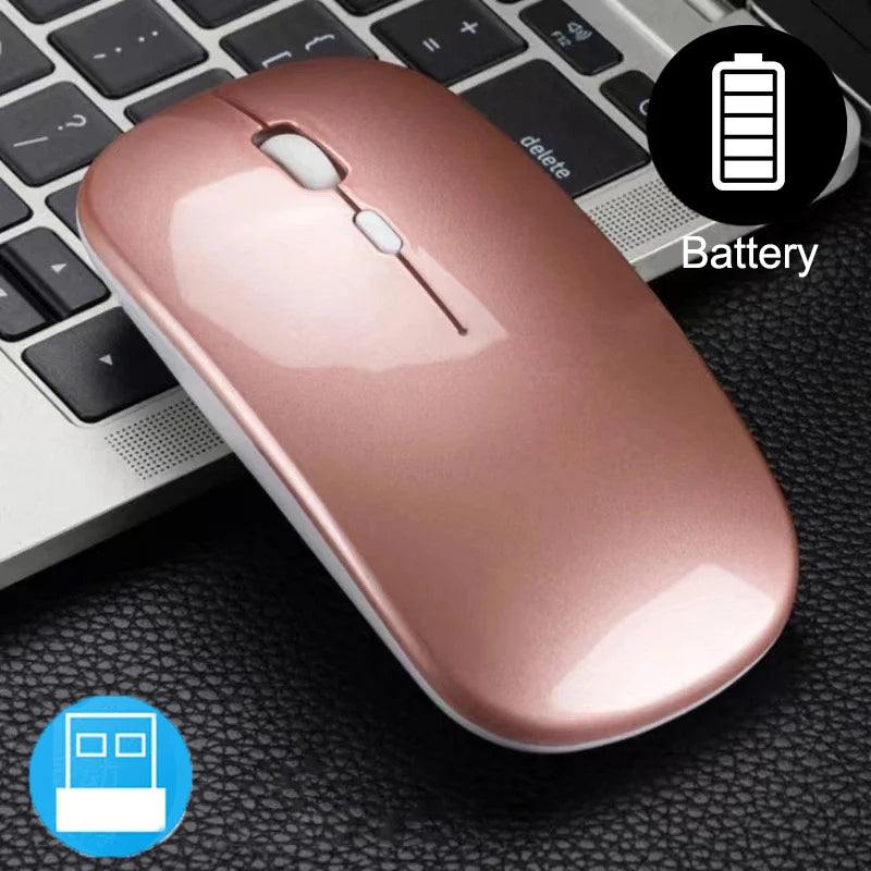 Slim Wireless Mouse 2.4GHz Optical Mice 1600DPI Gamer Office Quiet Mouse Ergonomic Design Mice With USB Receiver For PC Laptop