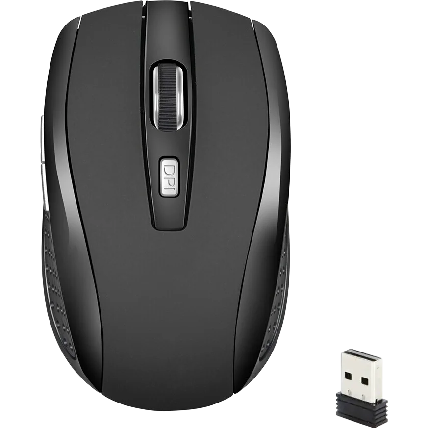 2.4G Wireless Mouse Silent Mouse Portable Charging Mobile Optical Office Mouse Adjustable DPI Level for Laptop