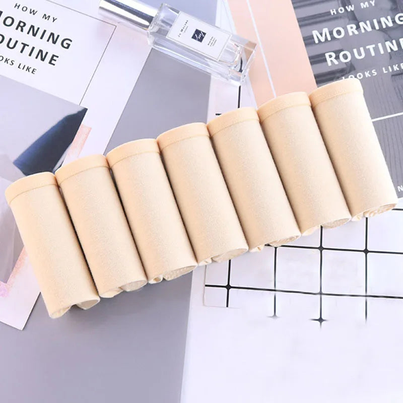 7Pcs/Lot Women's Panties Plus Size Underwear Cotton Briefs Girls Soft Pantys Female Intimates Underpant for Women Sexy Lingeries