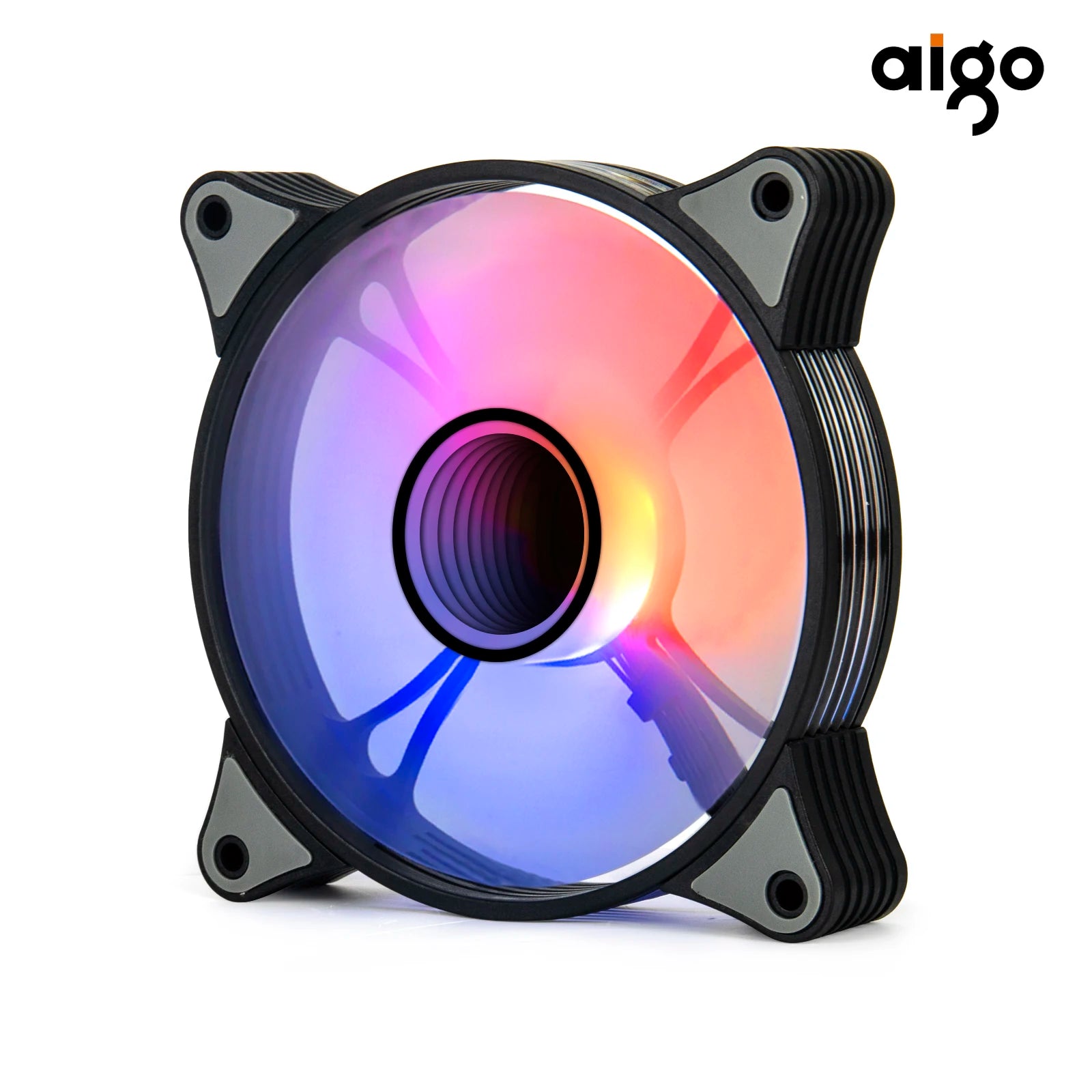 Aigo AR12PRO Computer Case Fan Ventoinha PC magnetic light bar 120mm RGB Fan 4pin PWM CPU Cooling Fan 3p5v Argb 12cm Ventilador