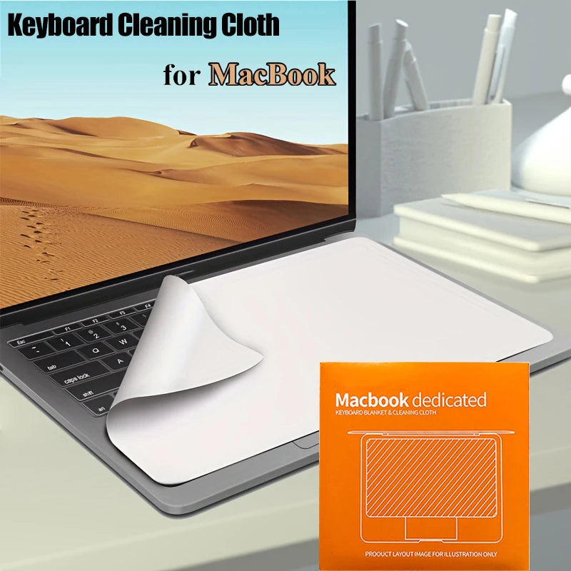 Microfiber Cleaning Cloth for Macbook Pro 13 15 16 Inch Keyboard Cleaners Dustproof Blanket Cover Laptop Screen Protectors