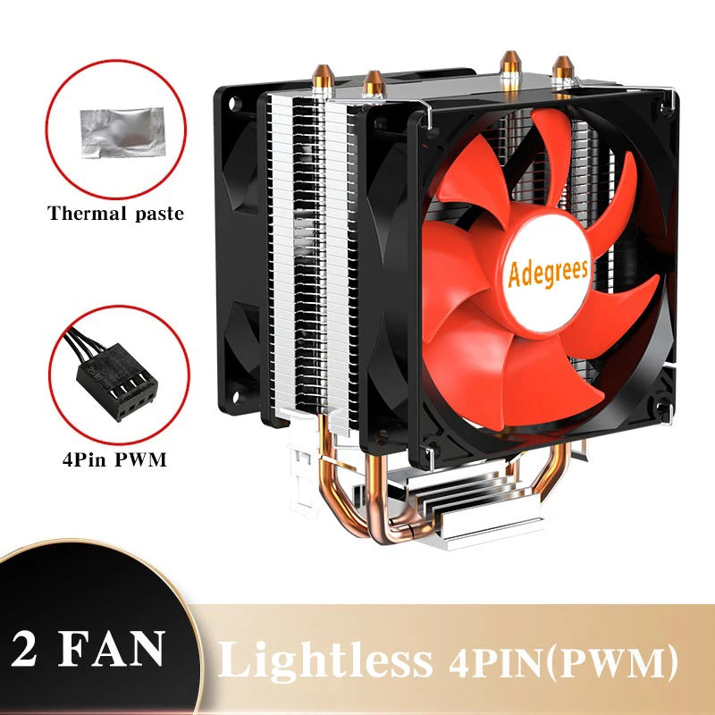 CPU Air Cooler X79 X99 3Pin/4Pin PWM Processor Cooling Fan For Intel LGA 1366 1151 1155 1200 1700 2011 AMD AM3 AM4 AM5