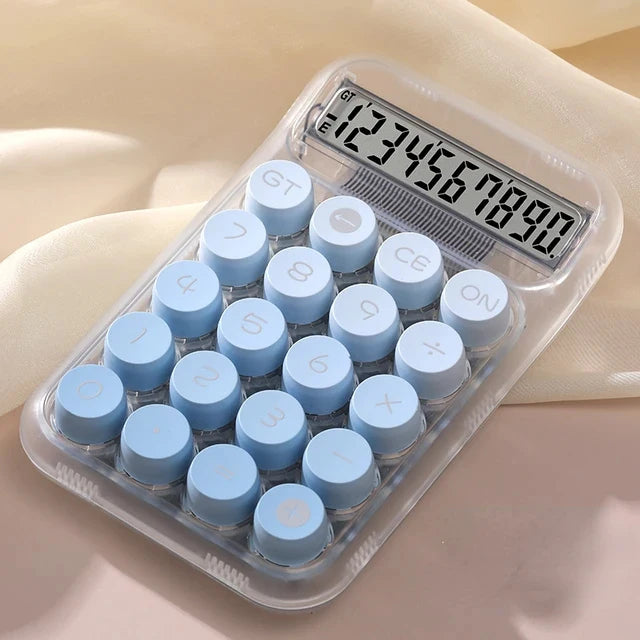 Circular Machine Calculators Large Display Mechanical Dot Keyboard Back To School Supplies Students/Finance Stationery