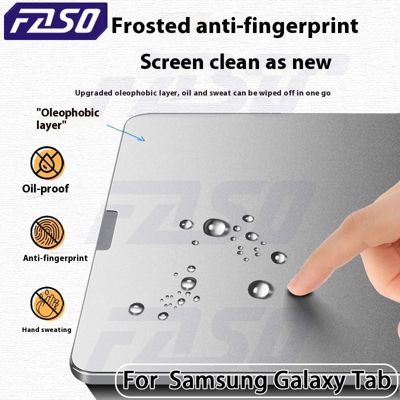 FASO 3Pcs Paper Feel Like Screen Protector for Samsung Galaxy Tab S7 S8 Plus Ultra Samsung tab S6 Lite s7 s9 fe A8 A9  No Glass
