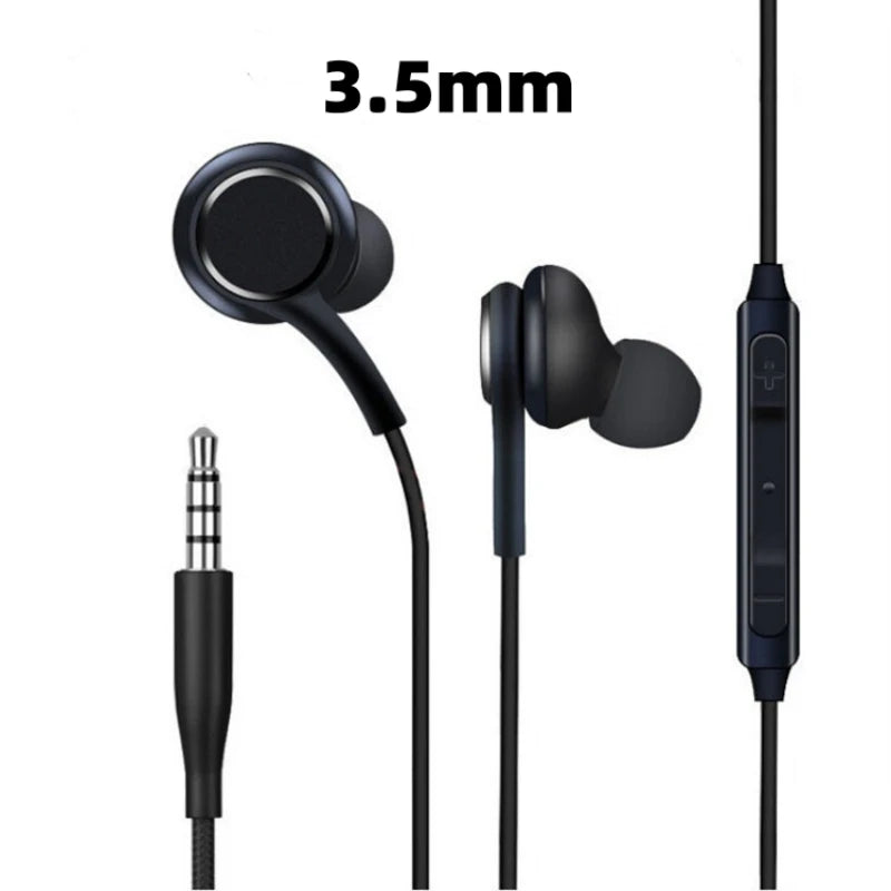 Original Type C Wired Earphone For Samsung Galaxy S23 S21 S22 Ultra Plus 3.5 mm Earbuds Headphones A54 A34 A53 A53 Accessories