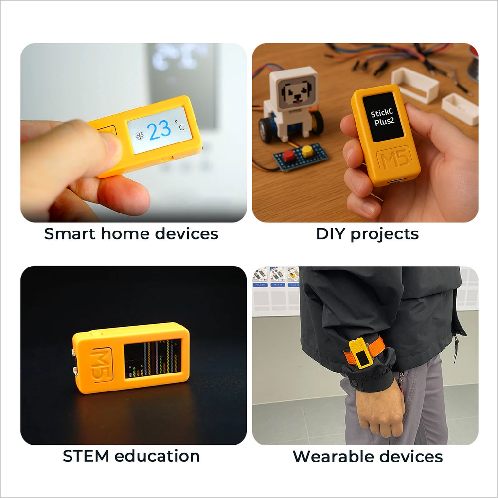 M5Stack Official M5StickC PLUS2 ESP32-PICO Mini IoT Development Kit IR and WiFi 1.14-inch TFTScreen IoT Controller