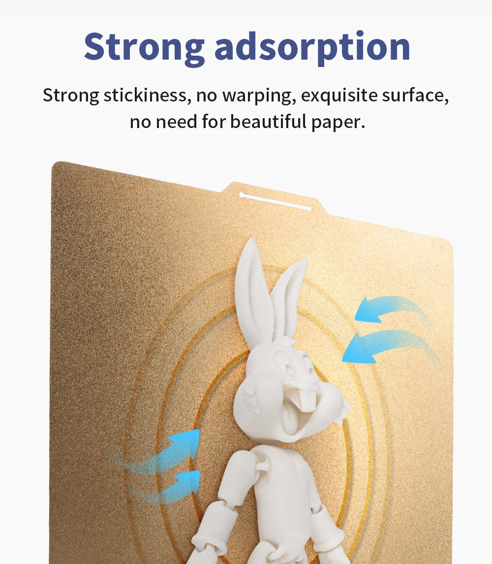 Magnetic PEI Powder Sheet 235/250/310/350/220mm Double Sided Spring Steel Sheet Textured For Ender 3 CR10 P1P SW-X1 Build Plate