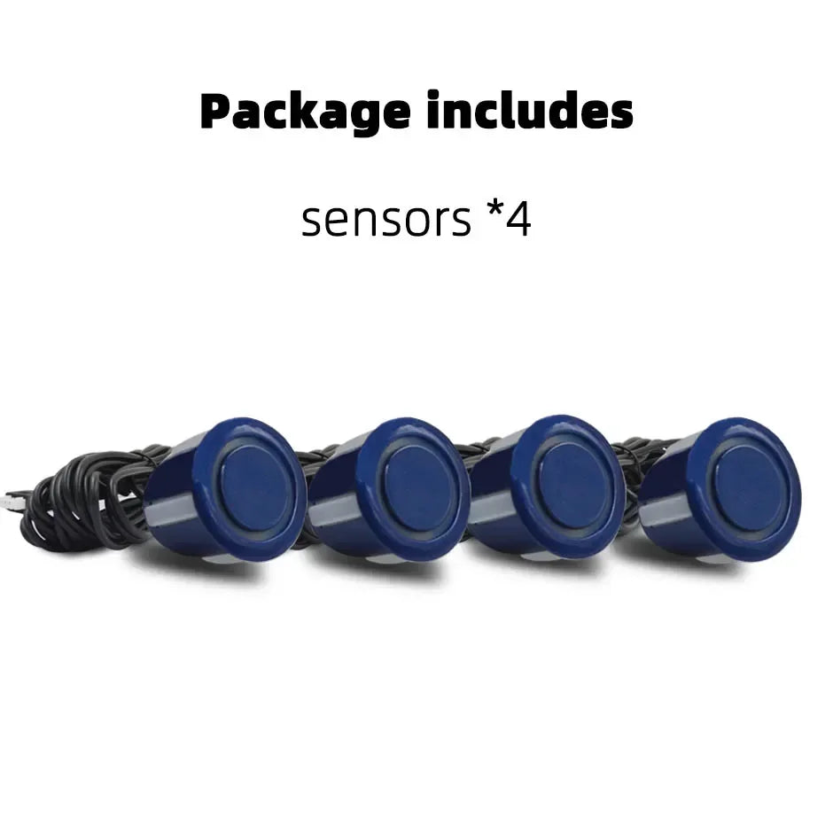 Hippcron 4PCS 22mm Car Parking Sensors Backup Radar System Black Red Blue Gold Grey Silver Champagne Gold White Color Sensor