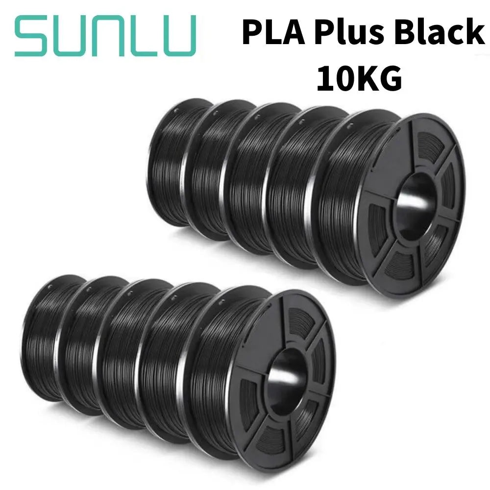 SUNLU PLA PETG PLA Plus Filaments 10 Rolls 3D Filament 1KG/roll 1.75mm 100% Filament Lines Up Neatly For 3D Printing From EU US