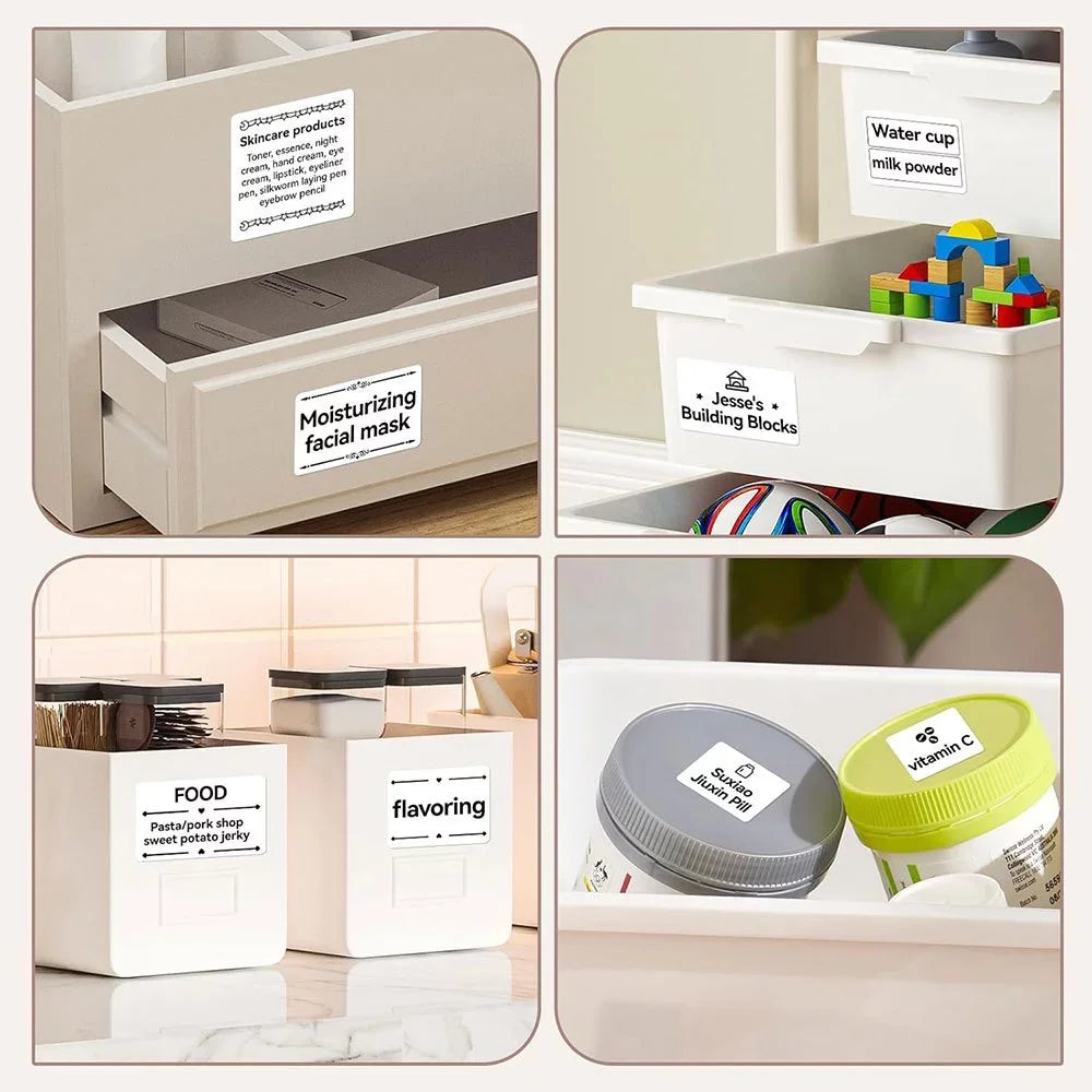 NIIMBOT B21/B1/B3S Full white series Thermal Label Sticker Paper Printable 20-50mm