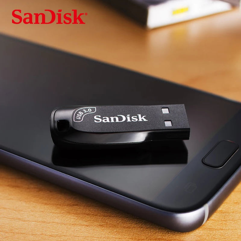 SanDisk USB 3.2 64GB USB Flash Drive CZ410 Pen Drive Memory Stick Black U Disk Mini Pendrive Black External Storage for Laptop