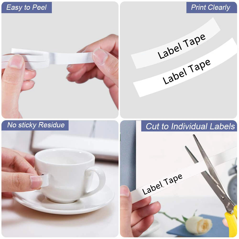 GREENCYCLE 1Pcs 6mm/9mm/12mm 231 Label Tape Compatible for Brother P-Touch Label Maker for TZ TZE 131 231 431 531 631 731 Ribbon