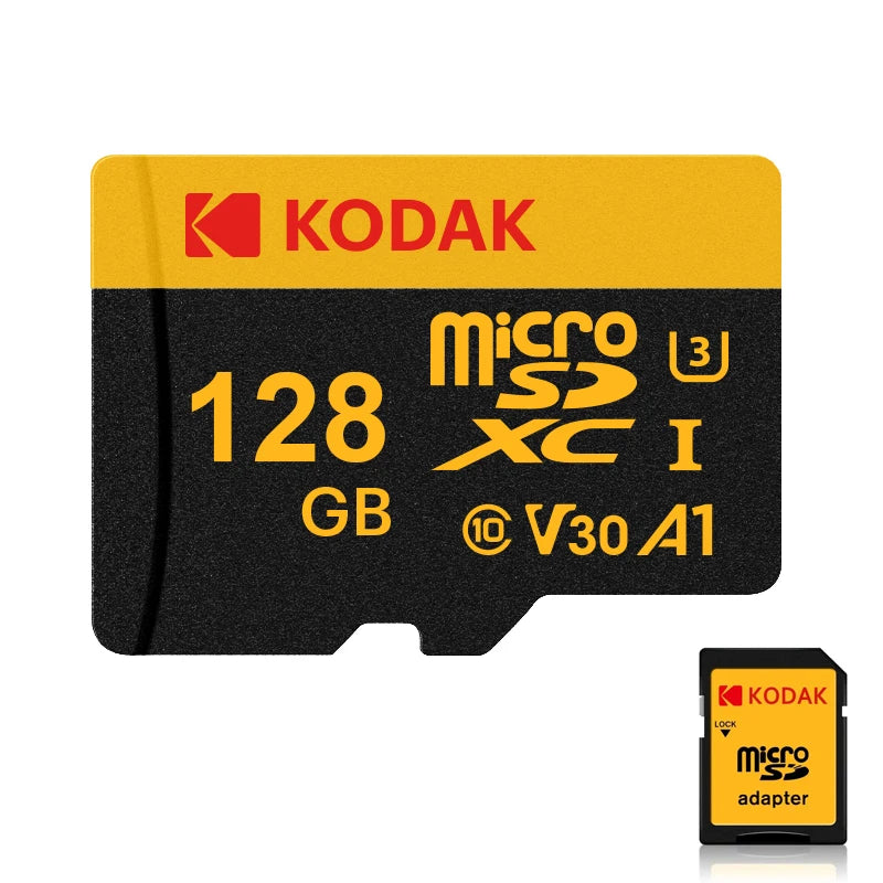 KODAK Mobile Memory Card 256GB Recorder Storage High Speed 128GB monitoring SD Card 64GB 32GB TF Gaming Microsd Class10 U3 V30