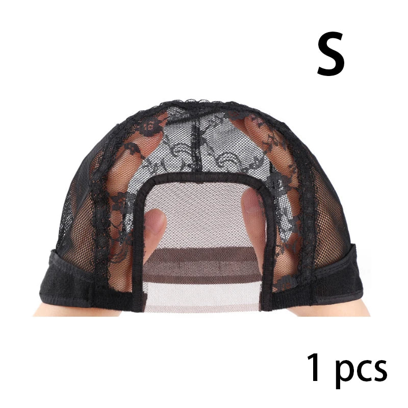 Lace Wig Caps for Making Wigs with Adjustable Strap on the Back Weaving Hairnets Swiss Lace Wig Cap (SIZE:SML)