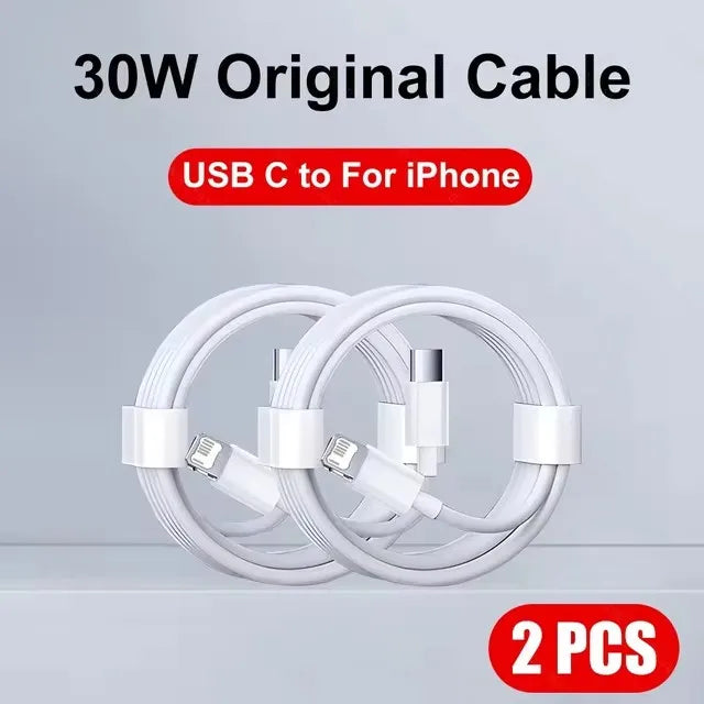 5-1pcs 30W Fast Charging Cable For Apple iPhone 13 12 11 14 Pro Max Mini USB C Cable For X XR XS MAX 7 8 14 Plus 6 Accessories